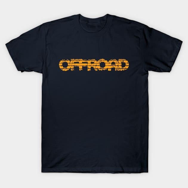 Offroad Tracks (YELLOW) T-Shirt by OFFROAD-DESIGNS